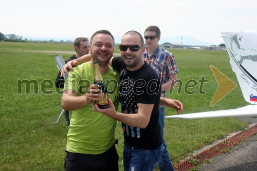 Sašo Papp, moderator Radio Center; Štefko Bratkovič, moderator Radio Center