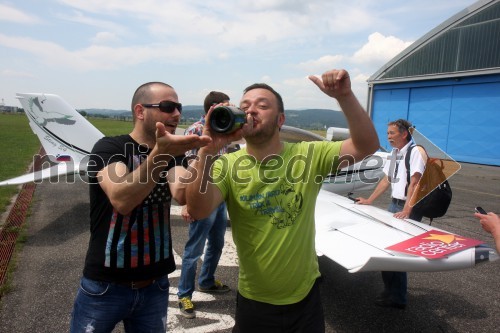 Štefko Bratkovič, moderator Radio Center; Sašo Papp, radijski moderator