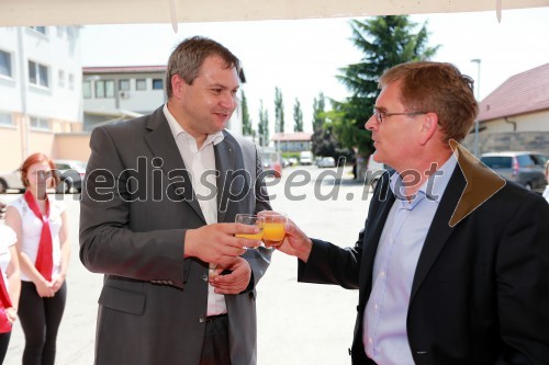 Mag. Dejan Židan, minister za kmetijstvo in okolje; Janez Bojc, predsednik uprave Skupine Žito