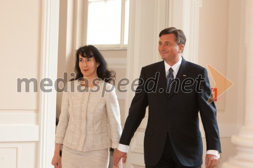 Tanja Pečar; Borut Pahor, predsednik Republike Slovenije