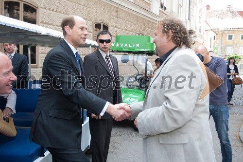 Edward, grof Wessexa; Darko Brlek, direktor Festivala Ljubljana