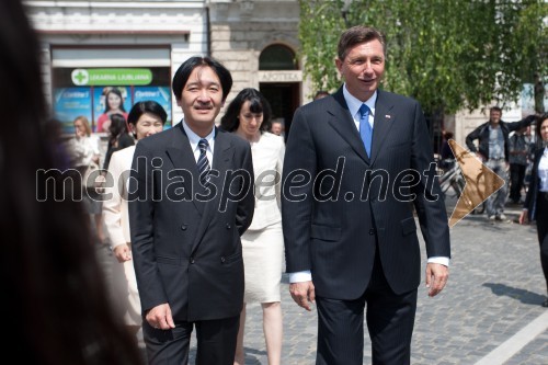 Akišino, Japonski princ; Borut Pahor, predsednik Republike Slovenije