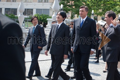 Akišino, Japonski princ; Borut Pahor, predsednik Republike Slovenije