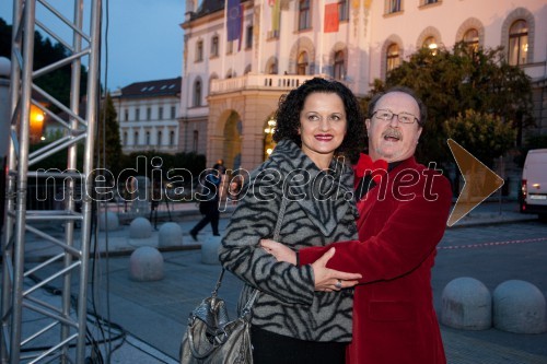 Irena Brunec Tebi, kiparka; Tomaž Domicelj, glasbenik