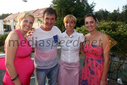 Mihaela Margan - Miša, novinarka; Danijel Pohorec; Eva Lepej Dragšič, lastnica lokala; Tadeja Ternar, Miss Slovenije 2007