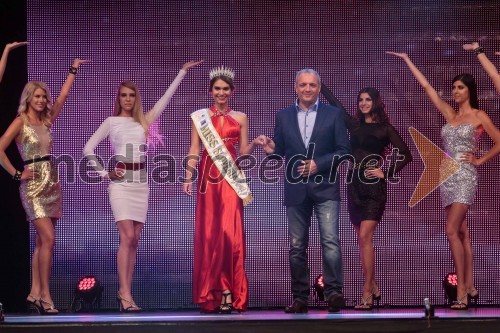 Nives Orešnik, Miss Slovenije 2012; Damjan Damjanovič, direktor Slovenske filharmonije