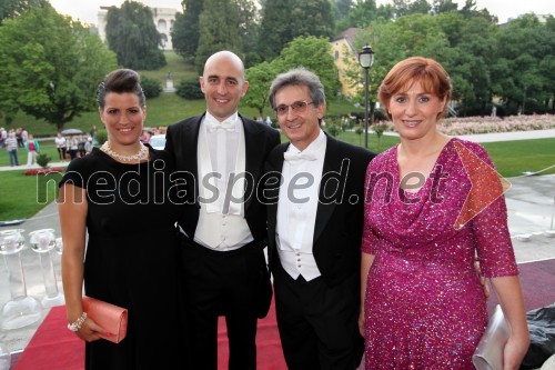 Sanja Križan; soprog Jožko Križan; Franci Križan, Rotary Club Ljubljana Emona; soproga Biserka