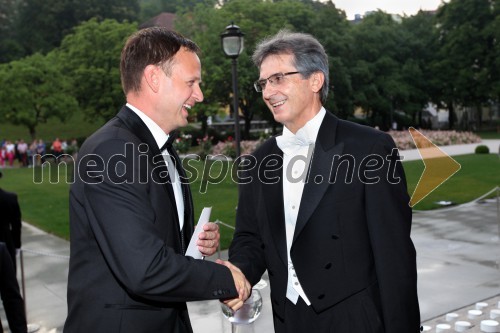 Franci Bolta, direktor znamke Audi pri podjetju Porsche Slovenija d.o.o.; Franci Križan, Rotary Club Ljubljana Emona