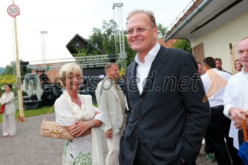 Sonja Poljanšek - Škrabec, lastnica Welness centra Sunny; Janez Škrabec, direktor podjetja Riko d.o.o.