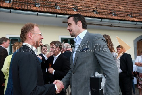 Janez Škrabec, direktor podjetja Riko d.o.o.; Vojislav - Vojo Kovač, podjetnik, častni konzul Črne Gore v Slovenije