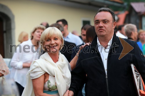 Sonja Poljanšek - Škrabec, lastnica Welness centra Sunny; Igor Popov, veleposlanik Makedonije v Sloveniji