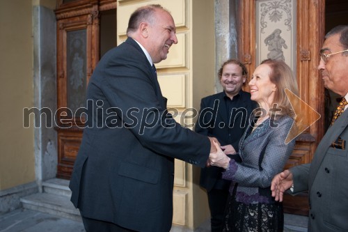 Roberto Cosolini, župan občine Trst; Rossella Franchini Sherifis, veleposlanica Italije v Sloveniji