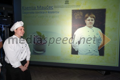 Ksenija Maučec, študentka Višje strokovne šole za gostinstvo in turizem v Mariboru