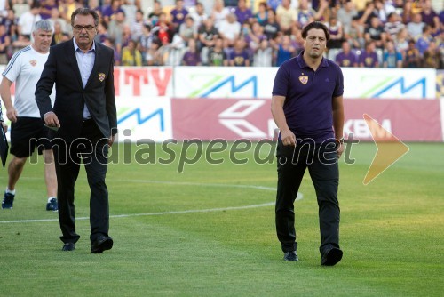 Ante Čačić, trener NK Maribor; Zlatko Zahovič, športni direktor NK Maribor