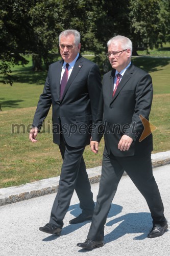 Tomislav Nikolić, predsednik Srbije; Ivo Josipović, predsednik Hrvaške