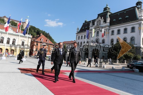 Francois Hollande, predsednik Francije; Borut Pahor, predsednik Republike Slovenije