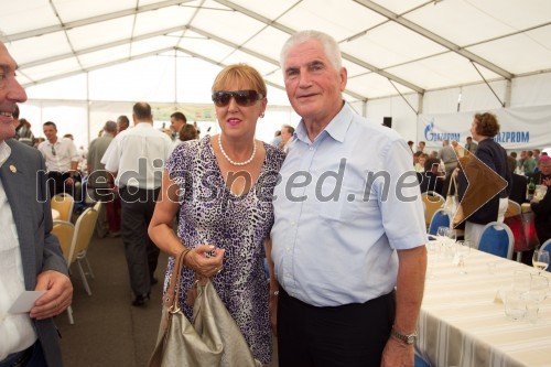 Edita Benko Toplak; prof. dr. Ludvik Toplak, predsednik Alma Mater Europaea - Evropski center