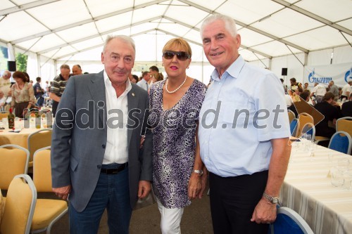 Tigran Aleksandrovič Karahanov, nekdanji veleposlanik Rusije v Sloveniji; Edita Benko Toplak; prof. dr. Ludvik Toplak, predsednik Alma Mater Europaea - Evropski center