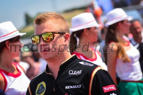 Kimi Raikkonen, dirkac mostva Lotus Renault
