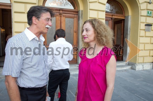 Jožko Čuk, direktor SNG Nova Gorica; Hermina Kovačič, Festival Ljubljana