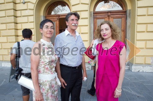 Dr. Jasna Čuk, zdravnica; Jožko Čuk, direktor SNG Nova Gorica; Hermina Kovačič, Festival Ljubljana