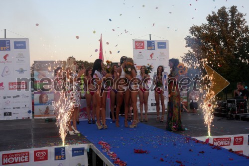 Tanja Savanovič, Miss bikini 2012; kandidatke za Miss bikini 2013; Suzana Zekovič, lastnica licence Miss Bikini