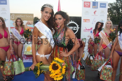 Maja Ražnjevič, Miss bikini 2013; Suzana Zekovič, lastnica licence Miss Bikini