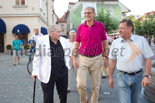 Boris Kristančič; Petar Skansi, nekdanji košarkar; Zoran Jankovič, župan Mestne občine Ljubljana