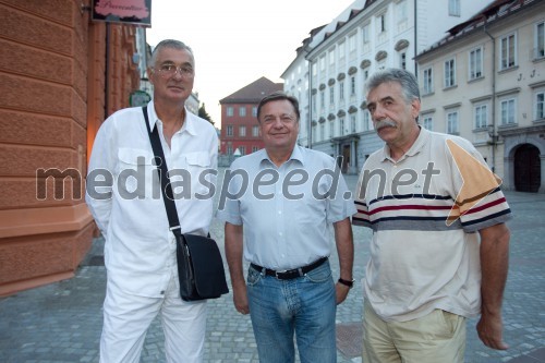 Damir Šolman, nekdanji košarkar; Zoran Jankovič, župan Mestne občine Ljubljana; Nikola Plečaš, nekdanji košarkar