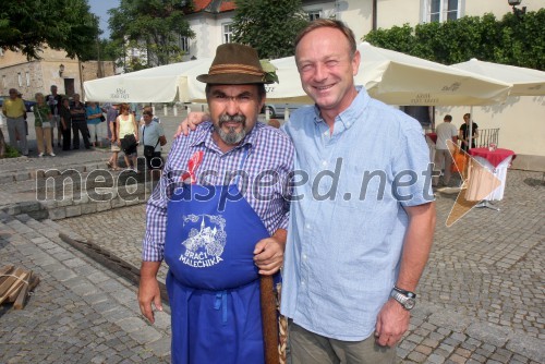 Alojz Jenuš - Slavek, outar in brač iz Malečnika; Stane Kocutar, mestni viničar in skrbnik Stare trte, odgovorni urednik Radio Maribor