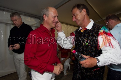 Gregor Avsenik, organizator Festivala Avsenik; Hubi Aschenbrücker, humorist