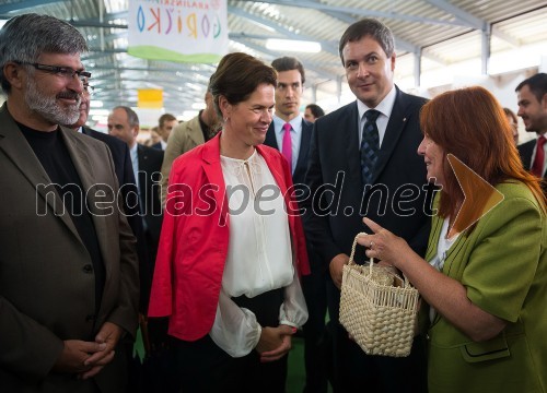 Roman Jakič, minister za obrambo; mag. Alenka Bratušek, predsednica Vlade RS; mag. Dejan Židan, minister za kmetijstvo in okolje