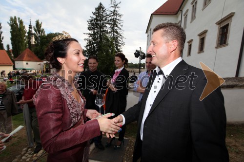 Neža Pavlič, vinska kraljica Slovenije 2013; Danilo Steyer, Steyer vina 