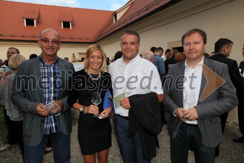 Heinz Slesak, generalni direktor Porsche Slovenija d.o.o.; Nina Pepevnik; Boštjan Pepevnik, vodja poslovne enote Porsche Ptujska cesta;  Samo Pagon, vodja marketinga znamke Audi pri podjetju Porsche Slovenija d.o.o