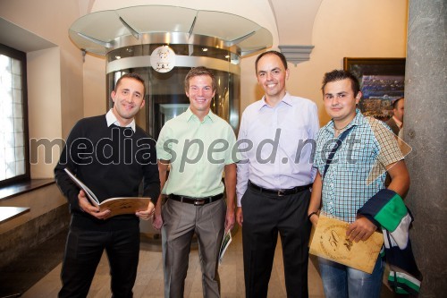 Robert Cankar; Gregor Tomažič, speedway sodnik; Tomaž Požrl, podpredsednik speedway sekcije pri AMTK Ljubljana; Mario Tomić, AMTK Ljubljana