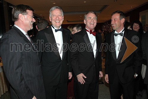 Mario Nobilo, hrvaški ambasador, Robert Hage, kanadski veleposlanik, Thomas B. Robertson, ameriški veleposlanik in Goran Gačnik, direktor ITF