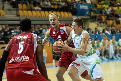 Thomas Kelati, poljski košarkar; Lukasz Koszarek, poljski košarkar; Jaka Lakovič, slovenski košarkar