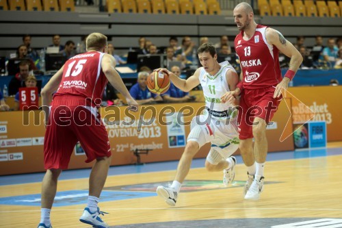 Lukasz Koszarek, poljski košarkar; Goran Dragic, slovenski košarkar; Marcin Gortat, poljski košarkar