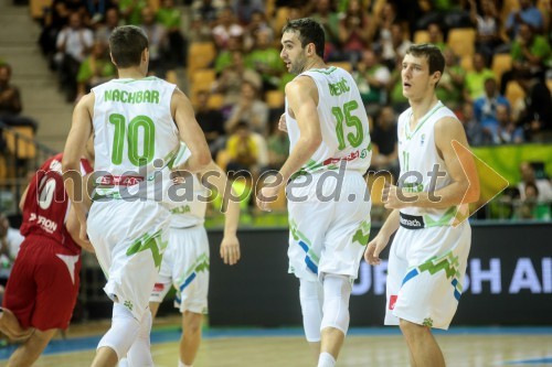 Bostjan Nachbar; Mirza Begic; Goran Dragic, slovenski košarkarji