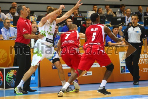 Zoran Dragic, slovenski košarkar; Krzysztof Szubarga, Thomas Kelati, poljski košarkarji