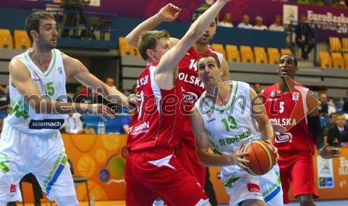 Mirza Begic, slovenski košarkar; Adam Waczynski; Adam Hrycaniuk, poljska košarkarja; Domen Lorbek, slovenski košarkar