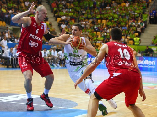 Maciej Lampe, poljski košarkar; Boštjan Nachbar, slovenski košarkar; Mateusz Ponitka, poljski košarkar