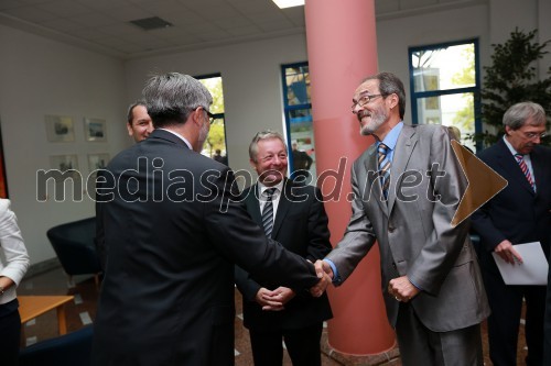 Roman Jakič, minister za obrambo; Pavel Sedovnik, v.d. generalnega sekretarja OZS