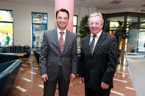 Danilo Ferjančič, generalni direktor Porsche Slovenija d.o.o.; mag. Stanko Stepišnik, minister za gospodarski razvoj in tehnologijo