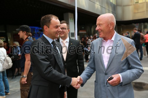 Andrej Slapar, predsednik uprave Zavarovalnice Triglav; Božo Dimnik, lobist