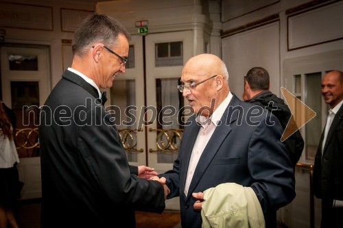 Igor Samobor, direktor Drama SNG Ljubljana; Vasilij Vasko Polič, nekdanji vrhovni sodnik