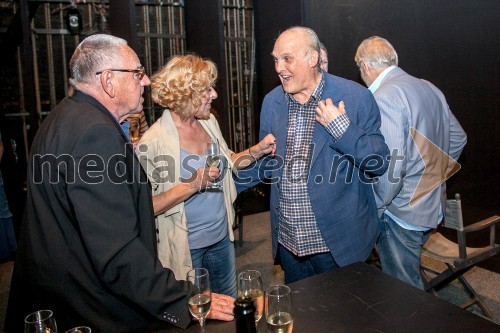 Dušan Jovanovič, režiser; MIlena Zupančič, igralka; Radko Polič, igralec