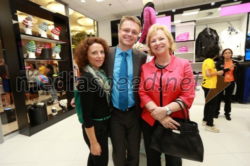 Simona Podlipny, marketing Porsche Slovenija d.o.o; Petr Podlipny, direktor znamke Škoda za Slovenijo; Sabrina Pečelin, vodja odnosov z javnostmi pri Porsche Slovenija d.o.o.