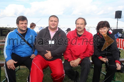 Boštjan Lesjak, organizator dogodka; Igor Zagoranski, predsenik rotary Grad; Rajko Tement, predsednik rotary Maribor; soproga