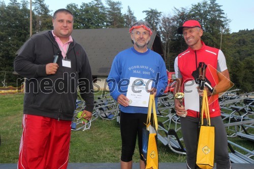 Igor Zagoranski, predsenik rotary Grad; Zvonko Mezga; ...